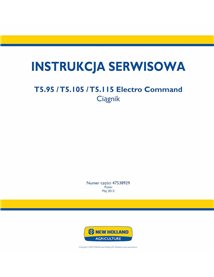 Tractor New Holland T5.95, T5.105, T5.115 Electro Command manual de servicio en pdf PL - New Holand Agricultura manuales - NH...