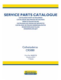 Catálogo de piezas pdf de cosechadora New Holland CR5080 - New Holand Agricultura manuales - NH-84409730-PC-PT