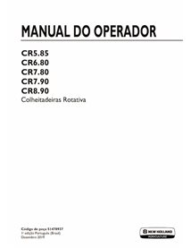 New Holland CR5.85, CR6.80, CR6.90, CR7.90, CR8 combinan el manual del operador en pdf PT - New Holand Agricultura manuales -...