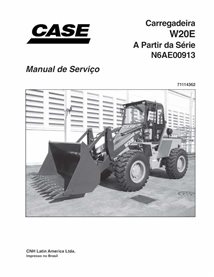 Manual de serviço em pdf da carregadeira de rodas Case W20E PT - Case manuais - CASE-71114362-SM-PT