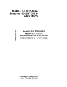 Manual do operador em pdf da escavadeira John Deere 160DLC PT - John Deere manuais - JD-OMT248578-PT