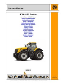 Manual de serviço do trator Jcb 8250 Fastrac - JCB manuais - JCB-9803-8070-4
