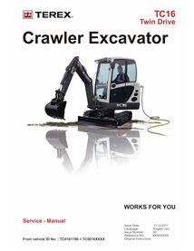 TEREX-TC16-SM Terex TC16 mini excavator pdf service manual