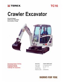 Catalogo de piezas pdf miniexcavadora terex TC16 - Terex manuales - TEREX-578400002-PC