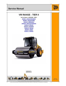 Jcb VM RANGE - Manuel d'entretien du compacteur de sol TIER II - JCB manuels - JCB-9803-9500-4