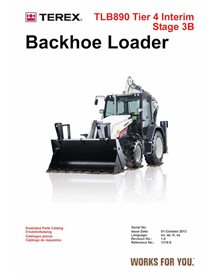 Catalogue de pièces pdf pour tractopelle Terex TLB890 Tier 4 Interim Stage 3B - Terex manuels - TEREX-1310-0-PC