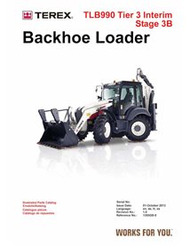 Terex TLB990 Tier 3 Interim Stage 3B backhoe loader pdf parts catalog - Terex manuals - TEREX-1305GB-0-PC