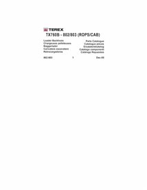 Terex TX760B backhoe loader pdf parts catalog - Terex manuals - TEREX-TX760B-PC