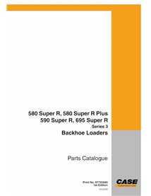 Case 580SR, 580SR Plus, 590SR, 695SR Series 3 backhoe loader pdf parts catalog - Case manuals - CASE-87725940-PC