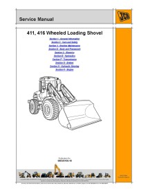 Jcb 411, 416 wheel loader service manual - JCB manuals - JCB-9803-4150-16