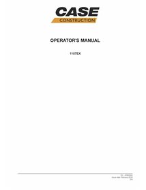 Manual do operador do compactador de solo Case 1107EX em pdf - Case manuais - CASE-47963042-OM-EN