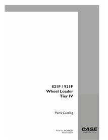 Catálogo de peças em pdf da carregadeira de rodas Case 821F, 921F Tier 4 - Case manuais - CASE-84368828F-PC