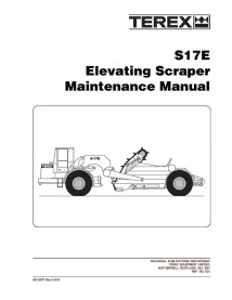 Manual de manutenção do raspador Terex S17E - Terex manuais