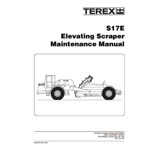 Terex S17E scraper maintenance manual - Terex manuals