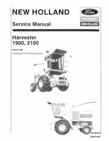 Manuel de réparation pdf pour ensileuse New Holland 1900, 2100 - New Holland Agriculture manuels - NH-40190022