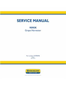 Manual de servicio pdf de la cosechadora de uva New Holland 9090X - New Holand Agricultura manuales - NH-47399849B