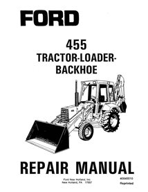 Manual de reparación en pdf de la retroexcavadora New Holland Ford 455 - New Holland Construcción manuales - NH-40045510-EN