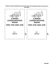 New Holland 555E, 575E, 655E, 675E backhoe loader pdf service manual  - New Holland Construction manuals - NH-40057540-EN