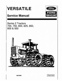 Manuel d'entretien pdf du tracteur New Holland Ford 700, 750, 800, 825, 850, 900, 950 série 2 - New Holland Agriculture manue...