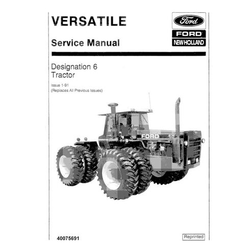 NH-40075691 Manuel d'entretien pdf du tracteur New Holland Ford 756, 836, 856, 876, 936, 956, 976