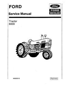 Manual de serviço em pdf do trator New Holland Ford Série 6000 - New Holland Agricultura manuais - NH-40600010-EN