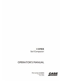 Manuel de l'opérateur pdf du compacteur de sol Case 1107EX - Case manuels - CASE-51435044-OM-EN