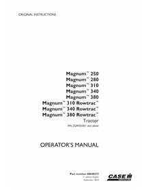 CASE-48048272-OM-EN Manual del operador del tractor Case Magnum 250, 280, 310, 340, 380 PIN ZGRF05001 (PDF, 48048272)