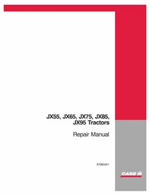 Manuel de réparation pdf pour tracteur Case JX55, JX65, JX75, JX85, JX95 - Case IH manuels - CASE-87060401-SM-EN