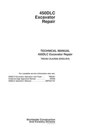 TM2362 John Deere 450DLC excavator repair technical manual (TM2362)