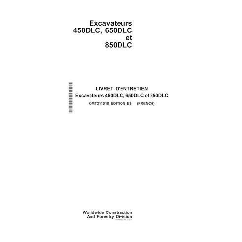 JD-OMT311018-FR John Deere 450DLC excavator operator's manual FR (OMT311018)