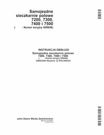 John Deere 7200, 7300, 7400, 7500, 7700, 7800 (J2) colhedora de forragem pdf manual do operador PL - John Deere manuais - JD-...