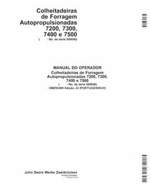 JD-OMZ93459-PT Manual del operador de la cosechadora de forraje John Deere 7200, 7300, 7400, 7500, 7700, 7800 (J2) PT (OMZ93459)