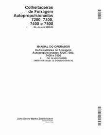 Manuel de l'opérateur pdf pour ensileuse John Deere 7200, 7300, 7400, 7500, 7700, 7800 (J2) PT - John Deere manuels - JD-OMZ9...