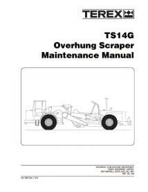 Terex TS14G scraper maintenance manual - Terex manuals