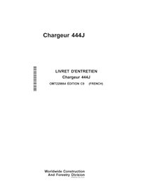 Manuel de l'opérateur pdf du chargeur John Deere 444J FR - John Deere manuels - JD-OMT229864-FR