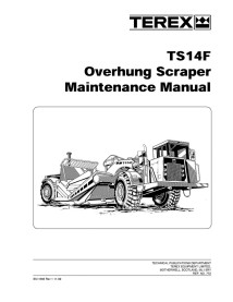 Manual de mantenimiento del raspador Terex TS14F - Terex manuales