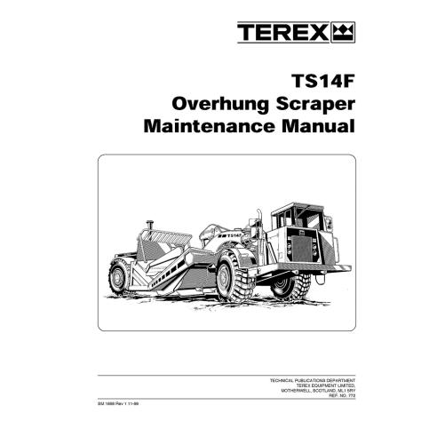 Manual de manutenção do raspador Terex TS14F - Terex manuais - TEREX-SM1688