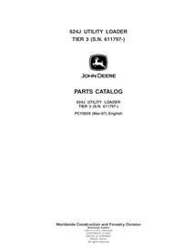 John Deere 624J loader pdf parts catalog  - John Deere manuals - JD-PC10029