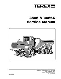 Manual de serviço do caminhão articulado Terex 3566, 4066C - Terex manuais - TEREX-SM1424