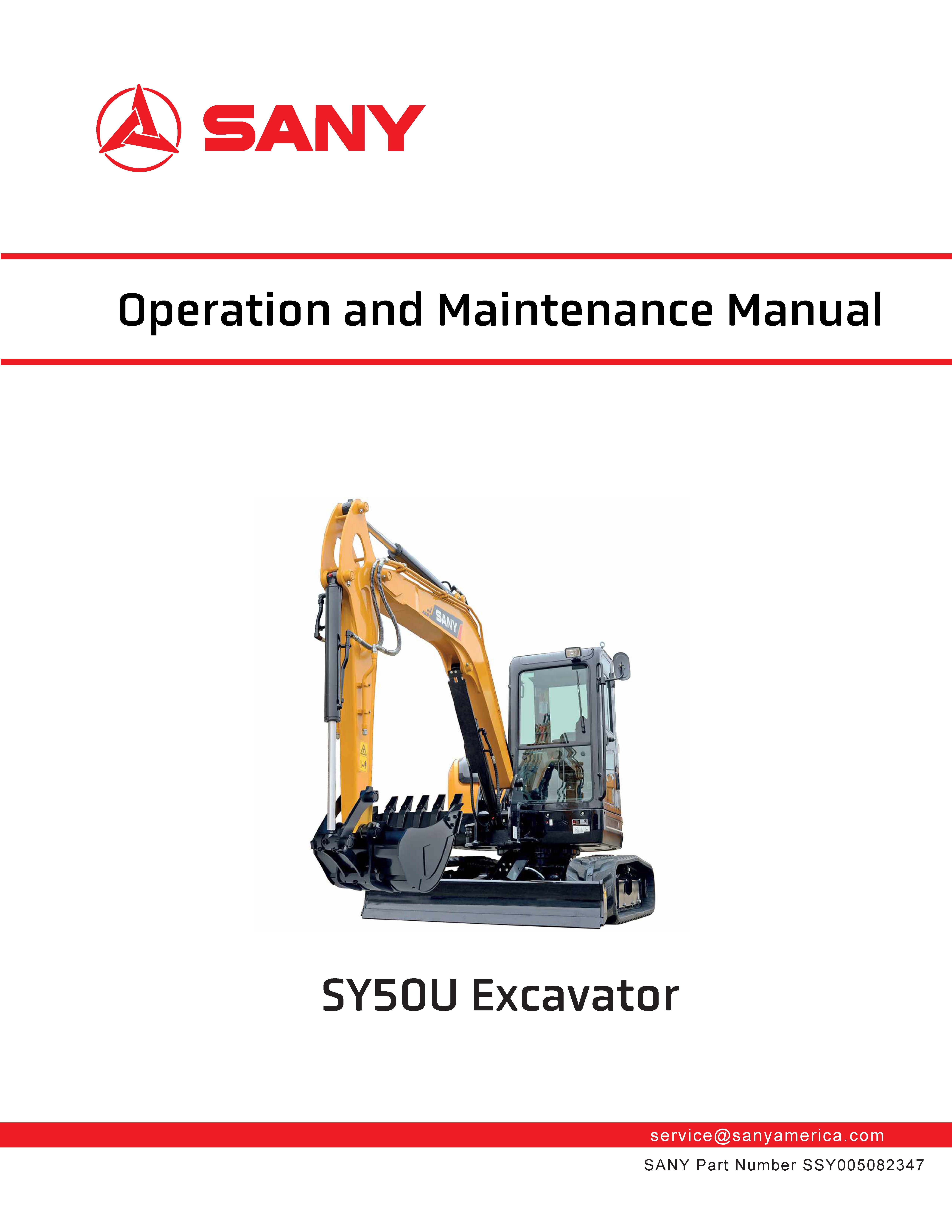 SANY EXCAVATOR MAINTENANCE CODE visual data 2