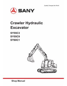 Manual de loja em pdf da escavadeira Sany SY55C3, SY55C9, SY60C1 - Sany manuais - SANY-ZJSYF0301-SM-EN