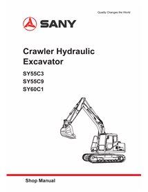 SANY-ZJSYF0301-SM Sany SY55C3, SY55C9, SY60C1 excavator pdf shop manual