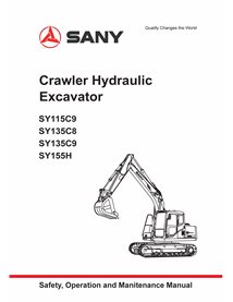 Excavadora Sany SY115C9, SY135C8, SY135C9, SY155H manual de operación y mantenimiento en pdf - Sany manuales - SANY-B06T01ENA...