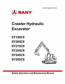 Sany SY195C9, SY205C9, SY215C9, SY225C9, SY245C9, SY265C9 excavator pdf operation and maintenance manual  - SANY manuals - SA...