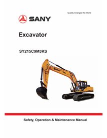 Excavadora Sany SY215C9 M3KS pdf manual de operación y mantenimiento - Sany manuales - SANY-SY215C9M3KS-OM-EN