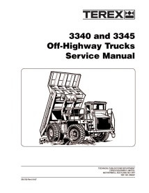 Manual de serviço de caminhão fora-de-estrada Terex 3340, 3345 - Terex manuais - TEREX-SM799