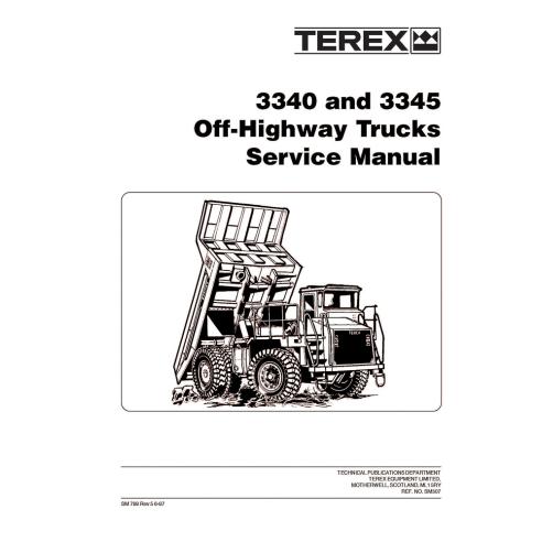 Manual de serviço de caminhão fora-de-estrada Terex 3340, 3345 - Terex manuais - TEREX-SM799