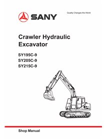 Manual de loja em pdf da escavadeira Sany SY195C9, SY205C9, SY215C9 - Sany manuais - SANY-SY195-215C9-SM-EN