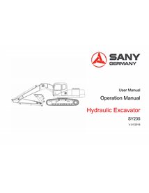 SANY-SY235-OM Sany SY235 excavator pdf operation and maintenance manual