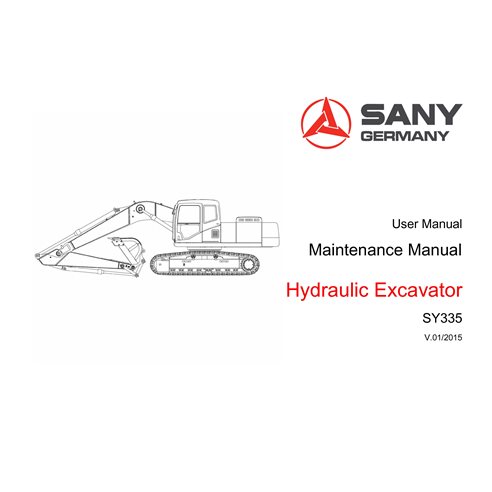 SANY-SY335-MM Manual de mantenimiento pdf de la excavadora Sany SY335